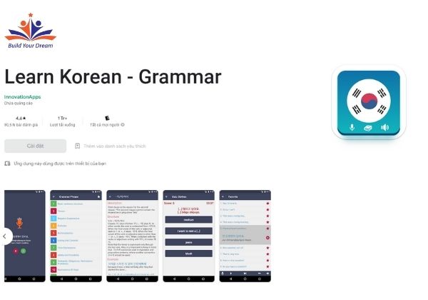 Phần mềm học tiếng Hàn online Gramma