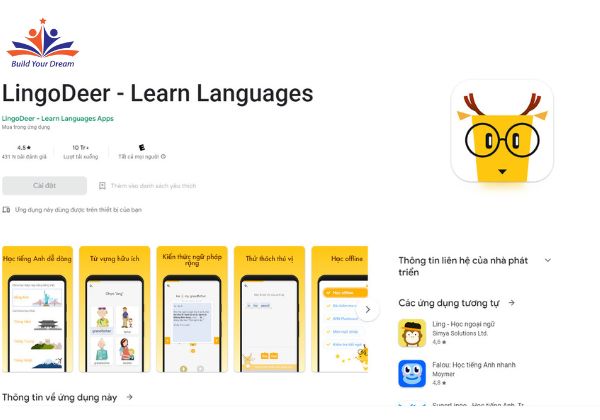App học tiếng Hàn online Lingodeer